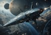 design a sci fi spaceship art