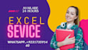 do excel data cleaning ,data scraping ,data entry
