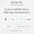 develop mern stack web apps with clean UI and powerful apis