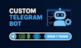 develop custom telegram bot