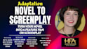 adapt novel into screenplay, screenwriting, film script