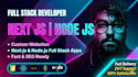 develop a custom nextjs and nodejs full stack web application with rest API