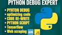 fix, debug and optimize python script, autohotkey script, game bot, keras, cpp