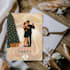 create a faceless digital christmas party invitation with a warm festive style
