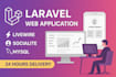 develop a web application using  laravel livewire   socialite software developer