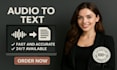 transcribe audio to text accurately