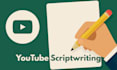 write faceless youtube video script as a scriptwriter
