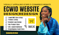 design ecwid wix bigcommerce ecommerce website store design redesign seo setup