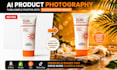 generate commercial ai product photography for ecommerce