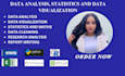 create visualizations using tableau,excel, r, SAS, python,spss