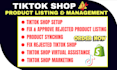 fix tik tok shop, manage tiktok shop, set up tiktok shop dropshipping marketing