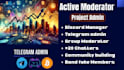create your telegram group set up bot and manage telegram community moderator