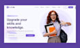 design educational website lms website education landing page elearning website