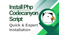 install  PHP codecanyon script and bug fixes