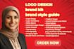create elegant arabic logo and empower brand visual identity