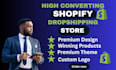 build high converting shopify dropshipping store winning products