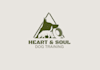 design heart soul dog training logo