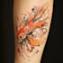 draw an unique watercolor tattoo design