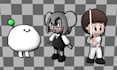 make lowpoly 3d characters in n64, psx pixelated retro style