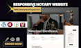 create a responsive notary website with online appointment scheduling
