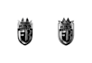 design a 3d silver badge metallic logo with premium realism