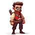 draw 2d game character illustration