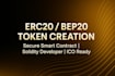 create erc20, bep20 token and smart contract