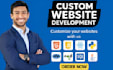 do website development as full stack web developer, front end, backend developer