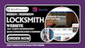 design stunning locksmith website, home security, cyber security website