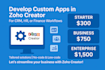 develop custom zoho creator apps and workflows