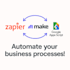automate your processes using zapier, make, or google apps script