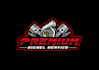 create an automotive design racing logo