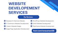 do website development as full stack web developer, next js front end developer