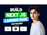 build a modern responsive nextjs landing page with tailwindcss