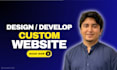 build cms custom website development full stack front end back end developer