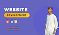 be front end web developer and will build custom websites
