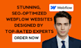 custom webflow website designer webflow website development agency with SEO