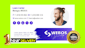 create a professional, animated and clickable HTML email signature in 1 hour