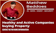 generate a list of healthy companies buying property