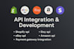 integrate shopify, ebay, etsy, amazon, and stripe apis