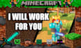 do your tasks, buildings and farms in minecraft