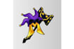 design amazing play station game logo