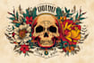 create any design in old school tattoo style