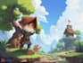 design 2d game art map, environment, tileset, and background