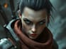 create fantasy, sci fi, character with hyperrealistic style