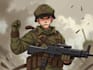 draw military character mascot