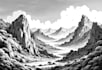 do a black and white engraving style illustration