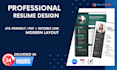 design a modern and professional resume or CV using canva