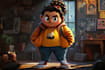 draw amazing cartoon character and scene