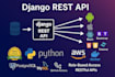 create website in django and rest apis for web or mobile apps